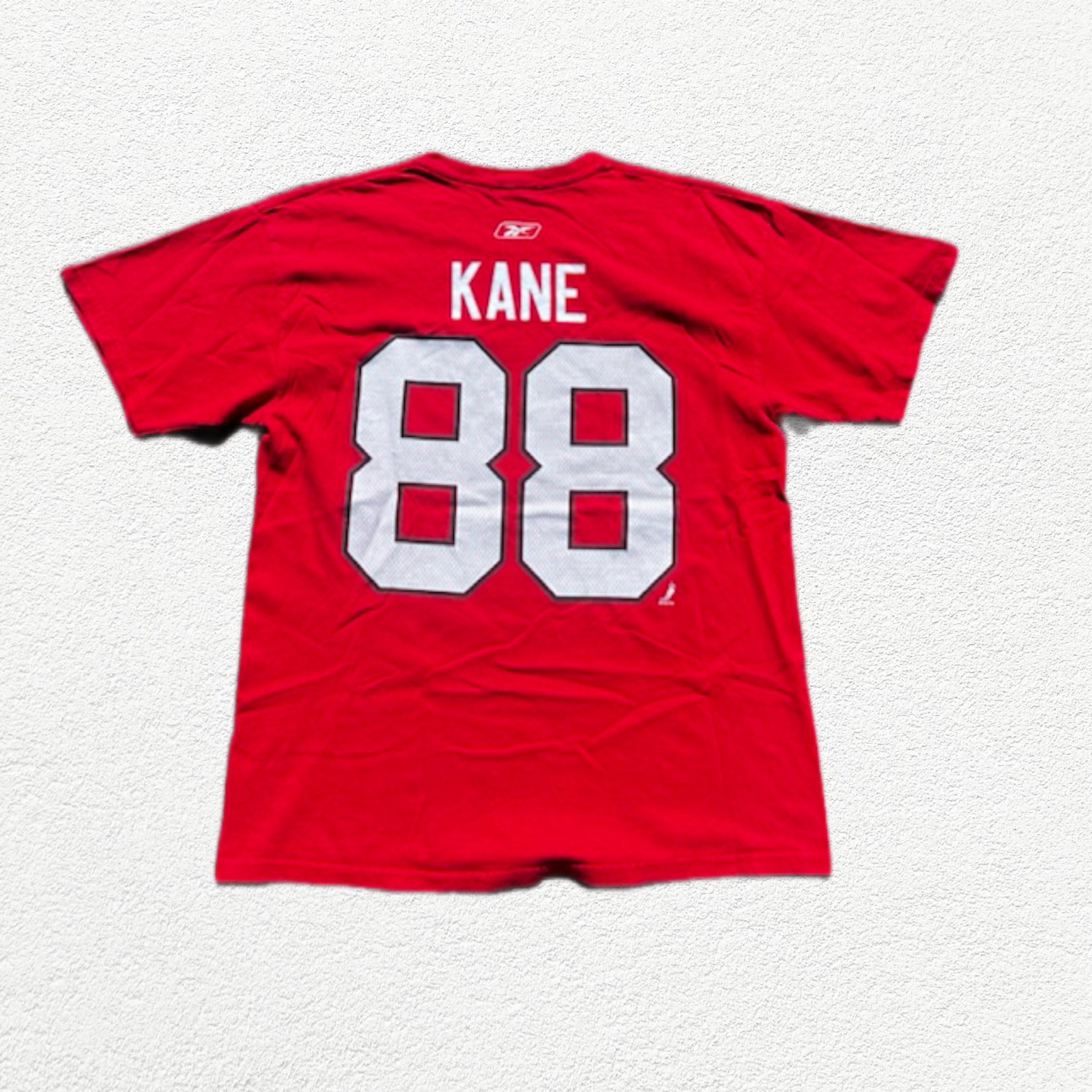 (M) T-shirt Chicago Blackhawks Patrick Kane #88 Reebok NHL Rouge