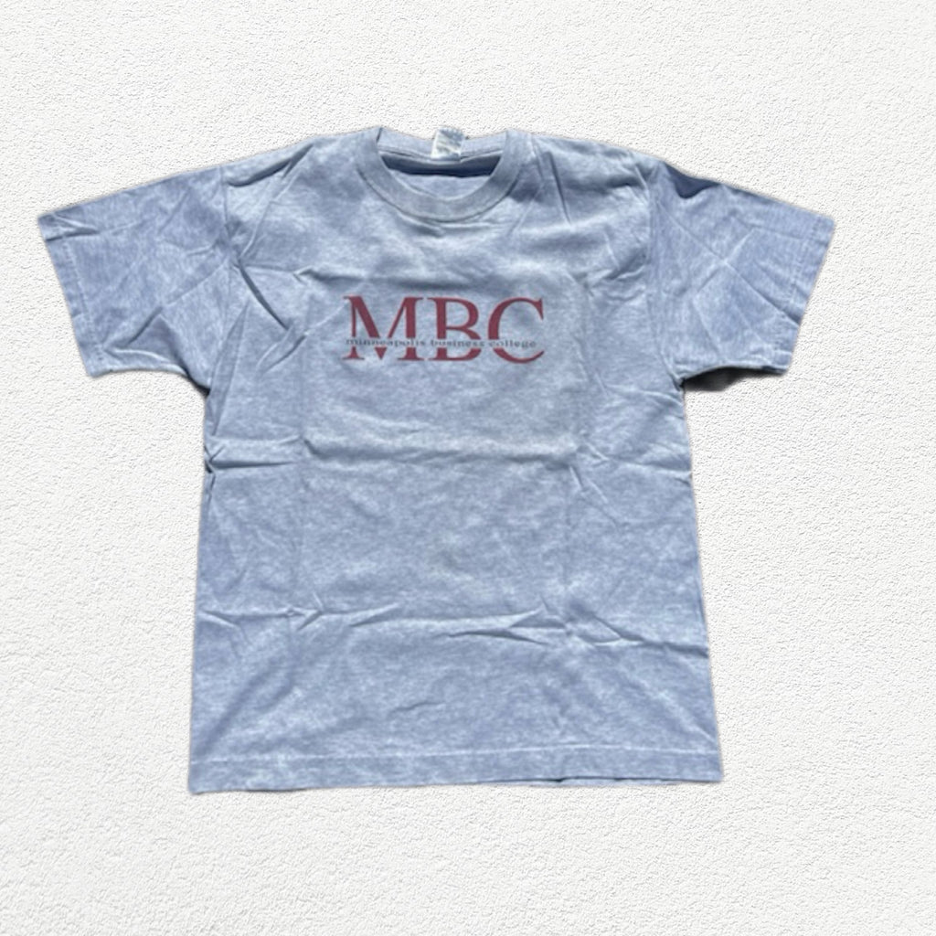 (L) T-shirt Minneapolis Business College MBC Vintage Gris