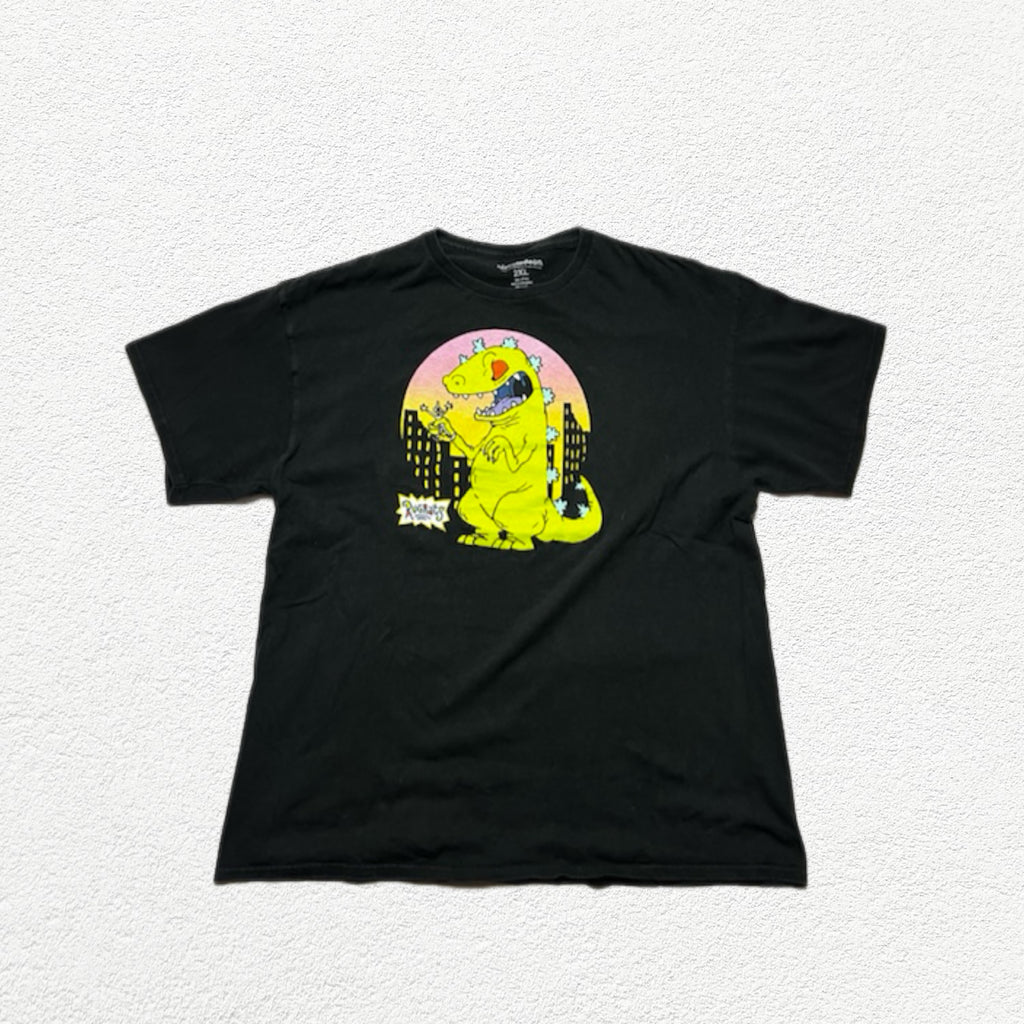 (2XL) T-shirt Rugrats Reptar Noir