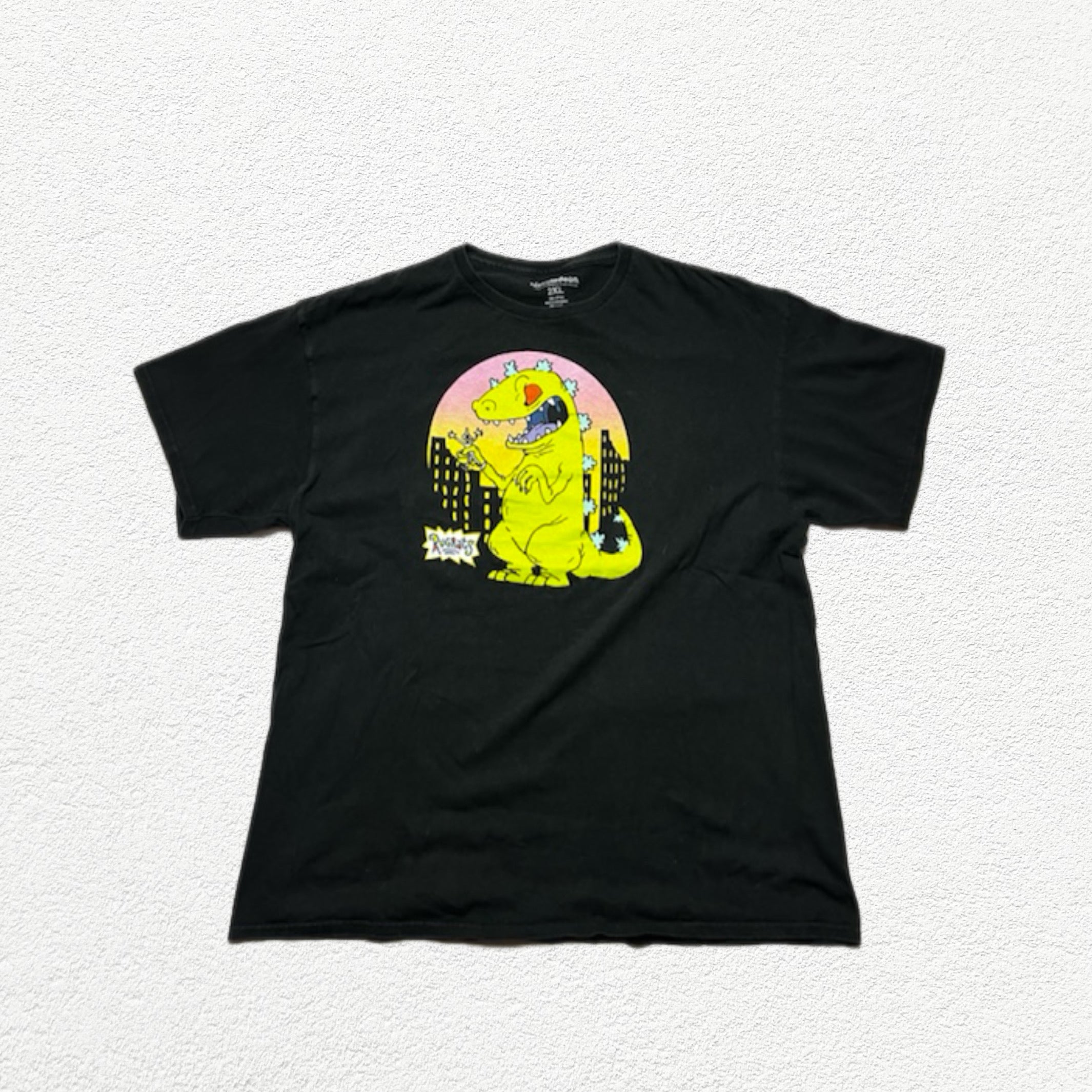 (2XL) T-shirt Rugrats Reptar Noir