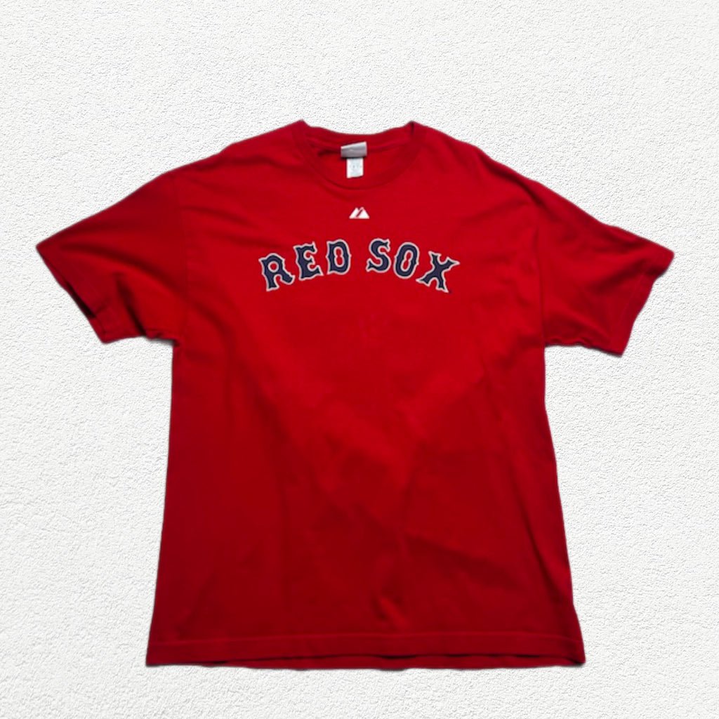 (XL) T-shirt Majestic Boston Red Sox rouge Pedroia 15