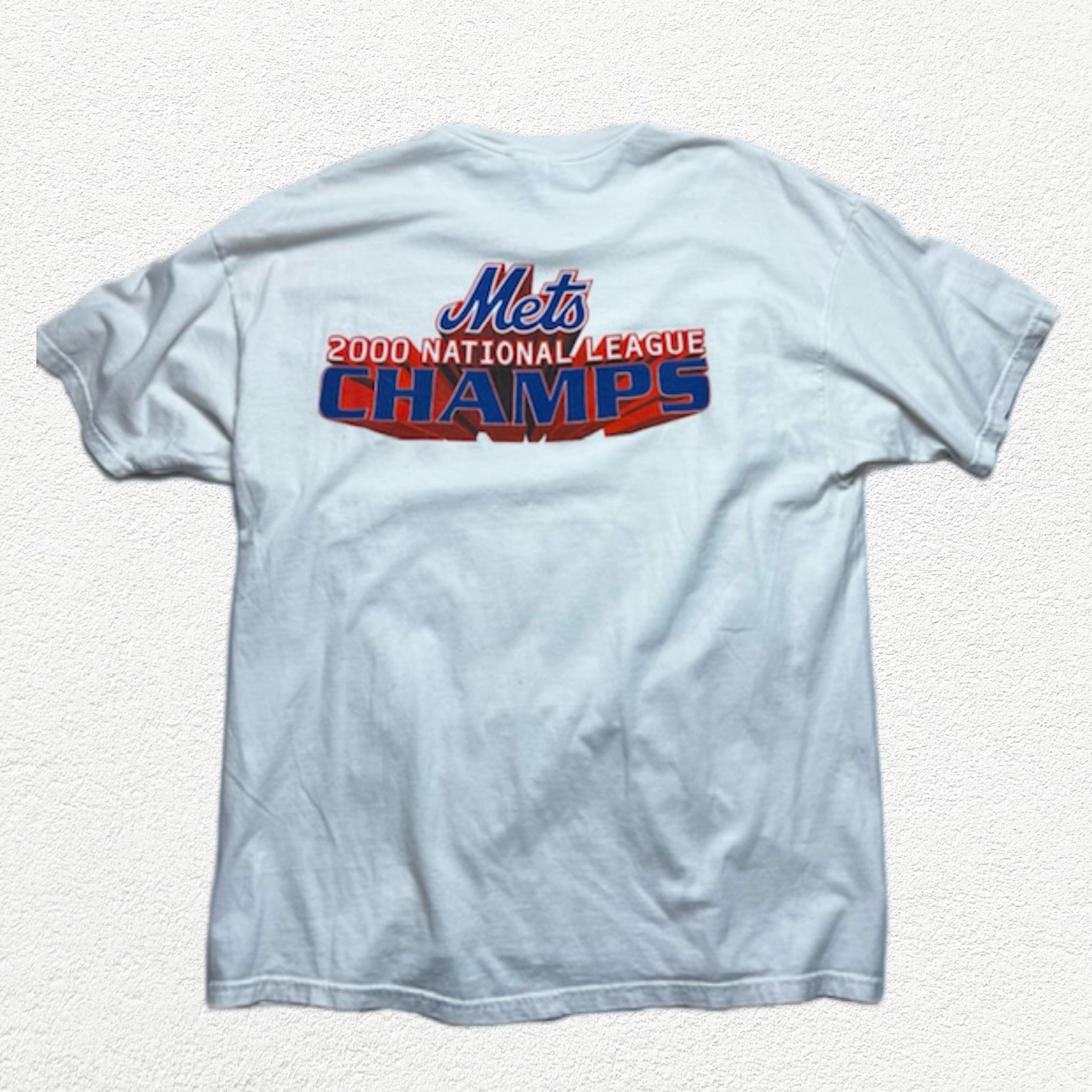 (XL) T-shirt New York Mets 2000 National League Champs blanc