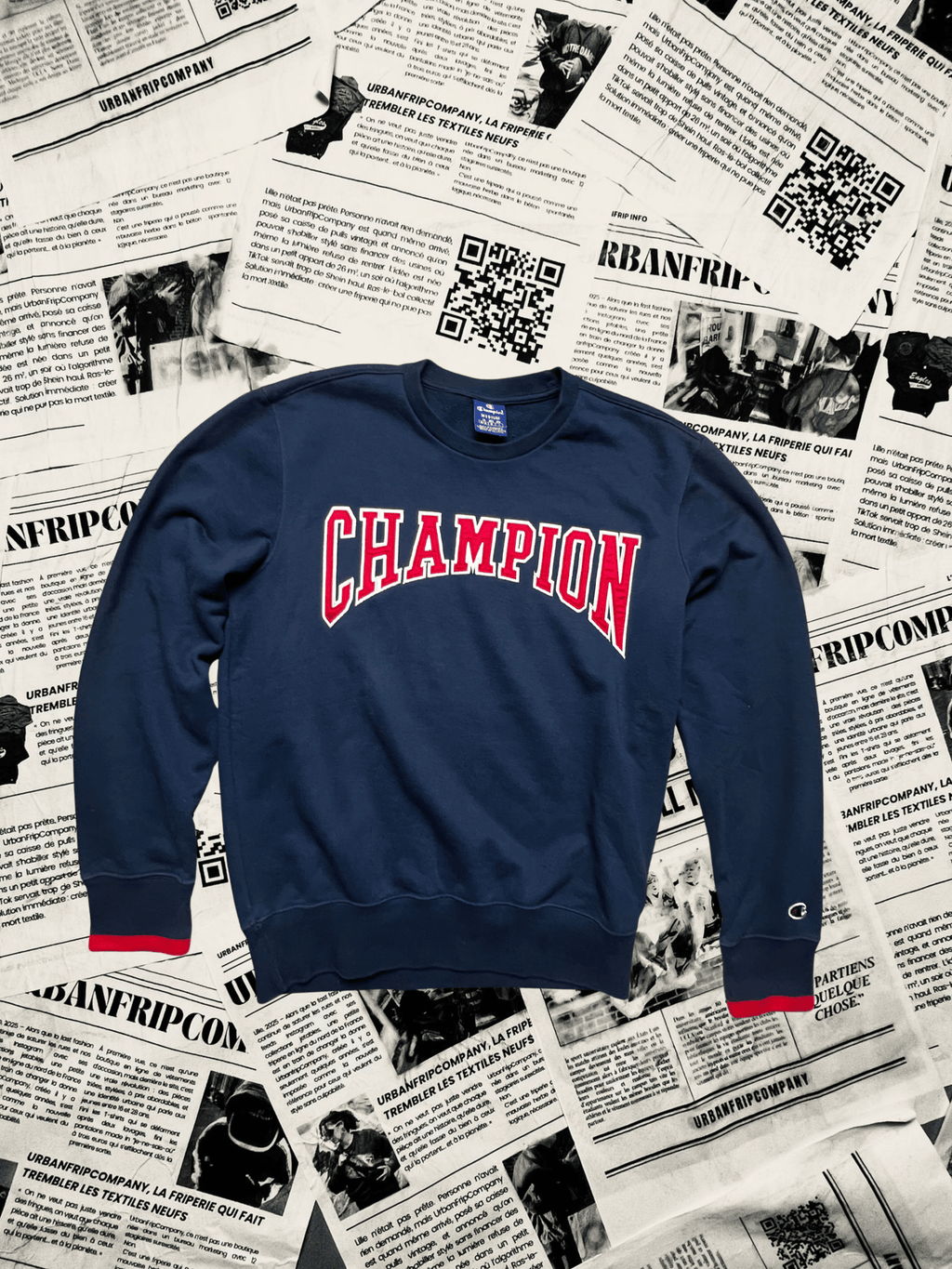 (M) Pull Universitaire – Style Campus US 90s/2000s | UrbanFripCompany