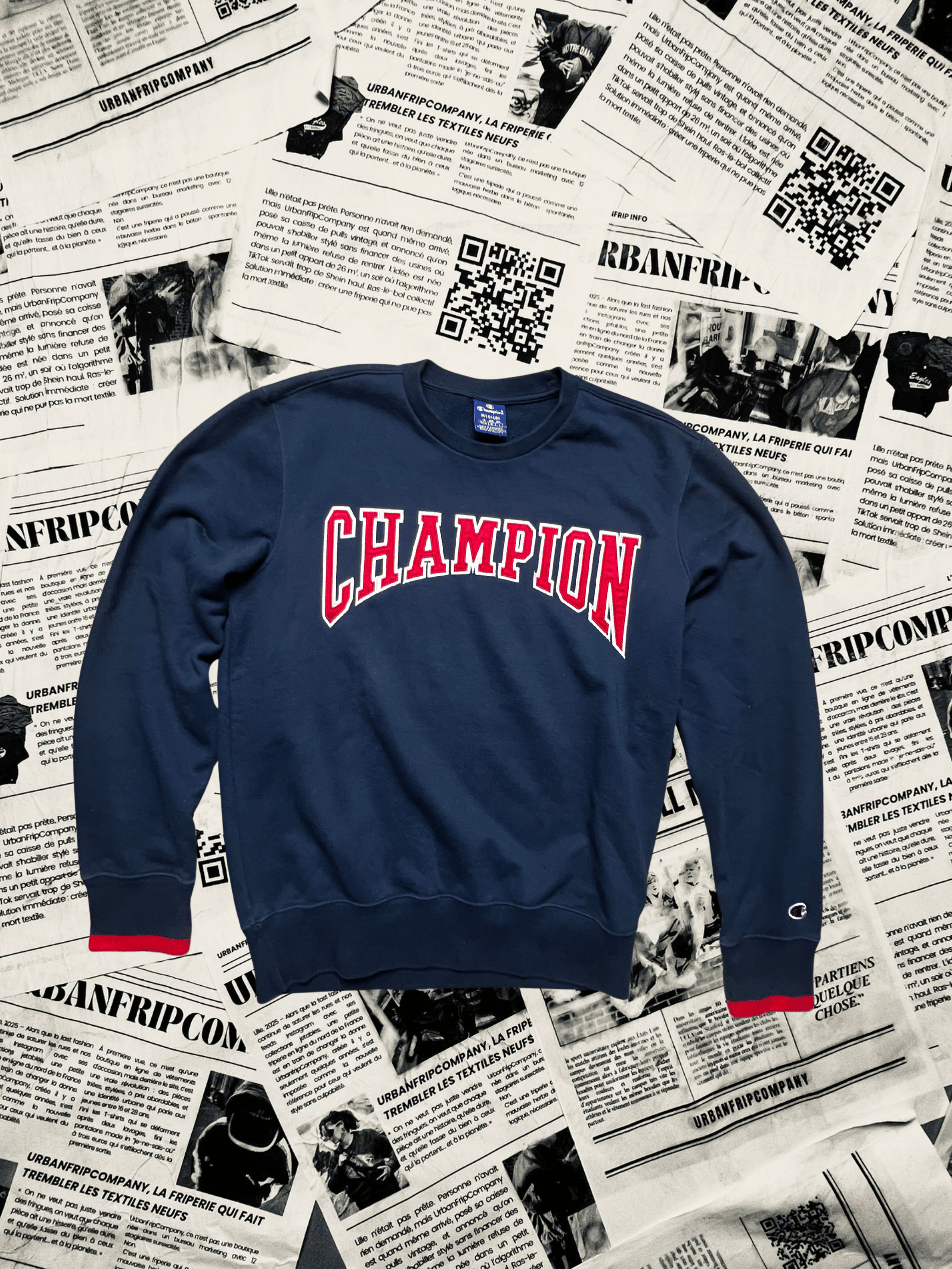 (M) Pull Universitaire – Style Campus US 90s/2000s | UrbanFripCompany