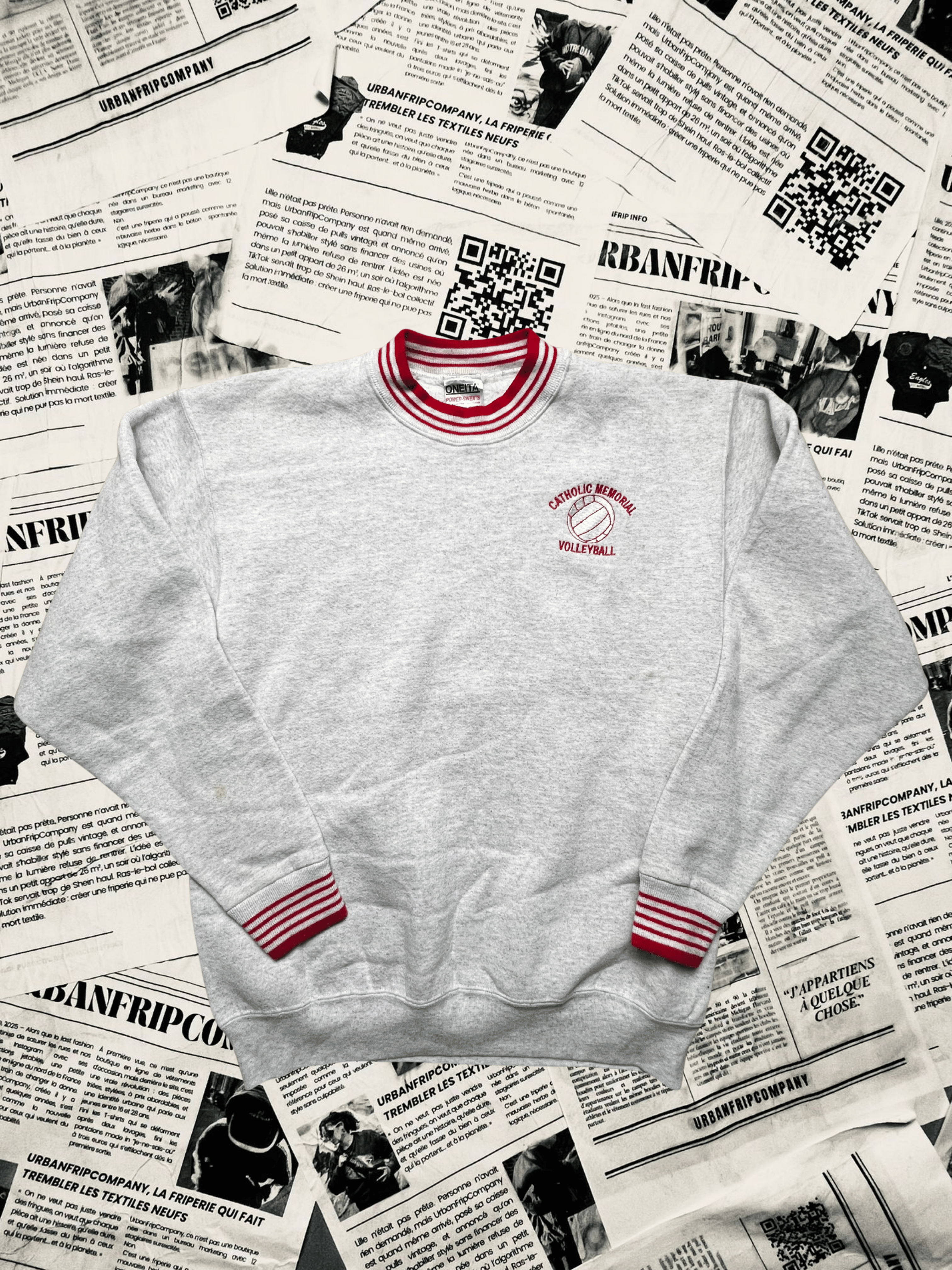 (L) Pull Universitaire – Style Campus US 90s/2000s | UrbanFripCompany