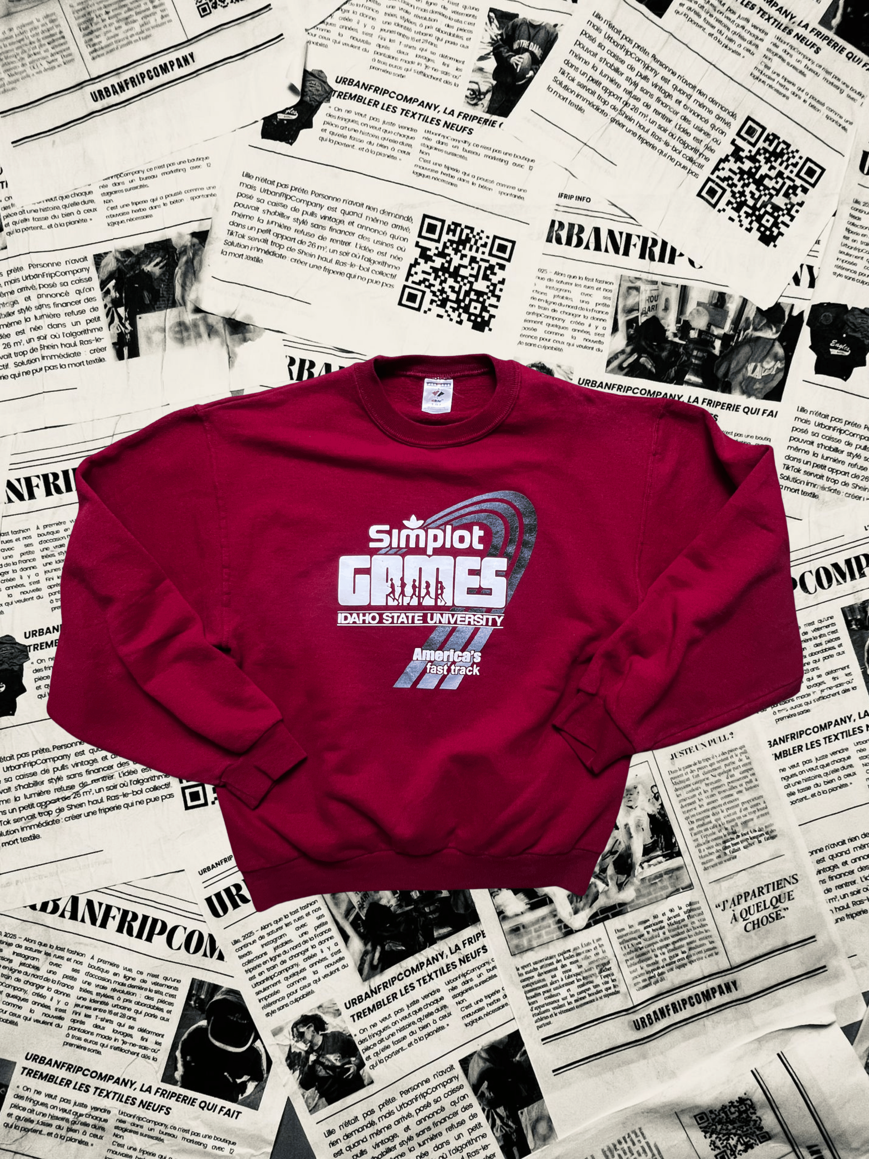 (S) Pull Universitaire – Style Campus US 90s/2000s | UrbanFripCompany