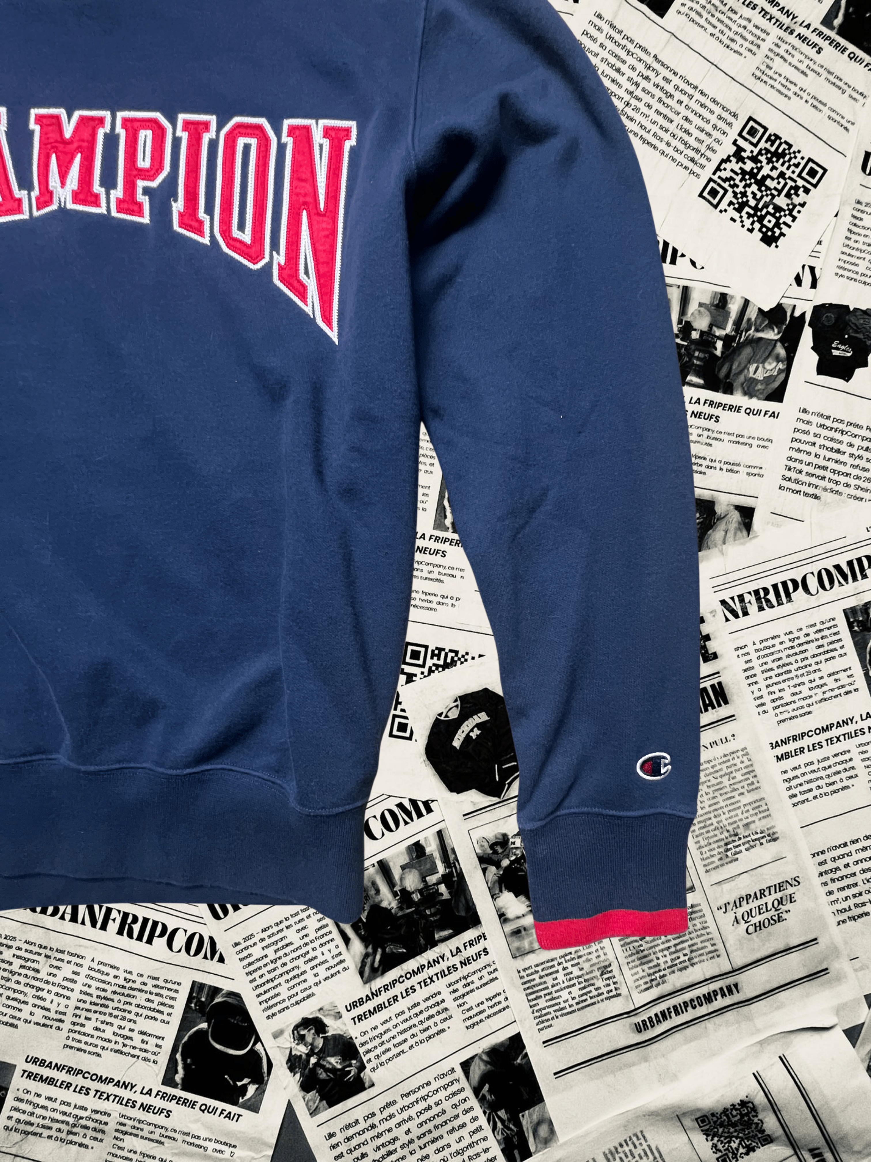 (M) Pull Universitaire – Style Campus US 90s/2000s | UrbanFripCompany