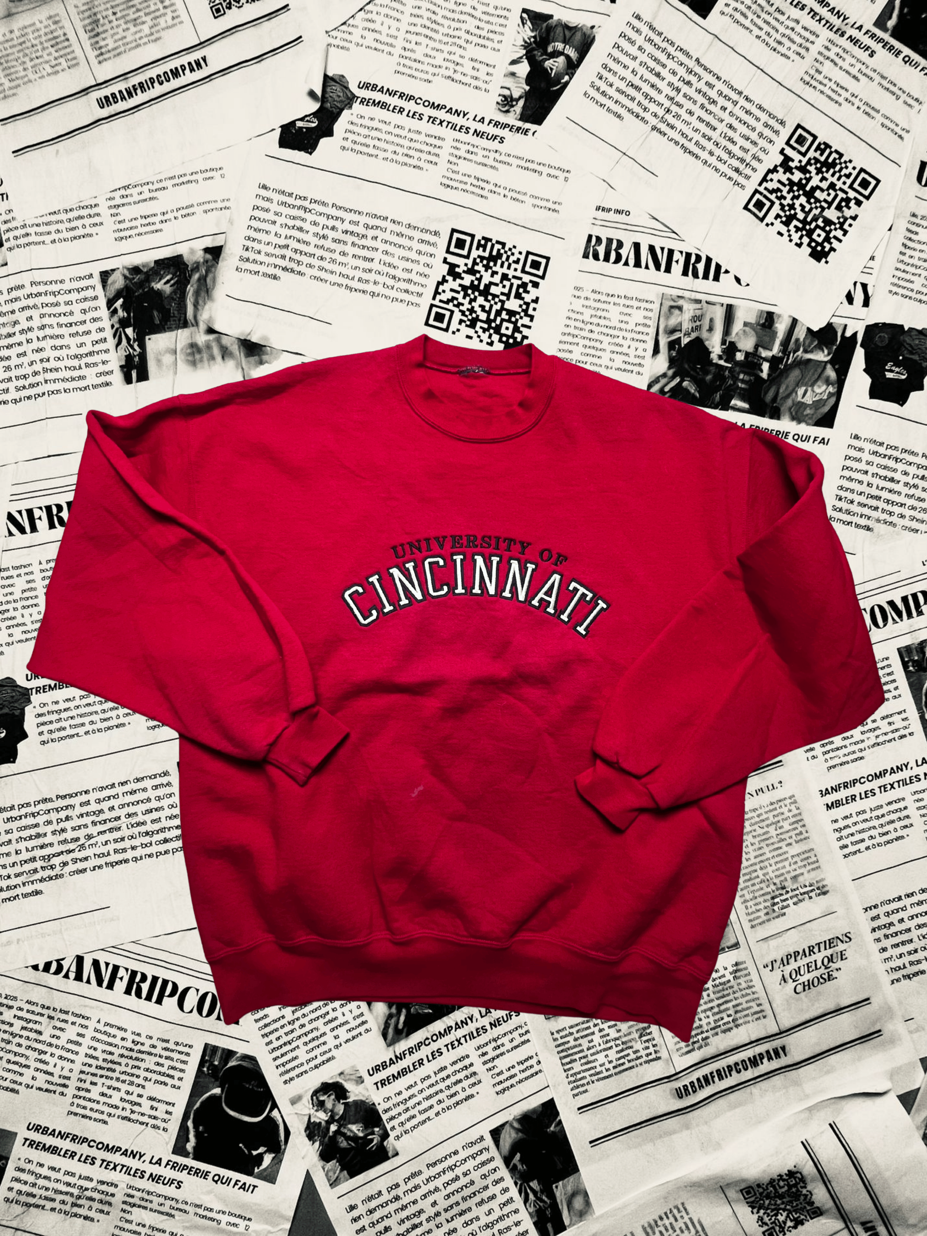 (XXL) Pull Universitaire – Style Campus US 90s/2000s | UrbanFripCompany