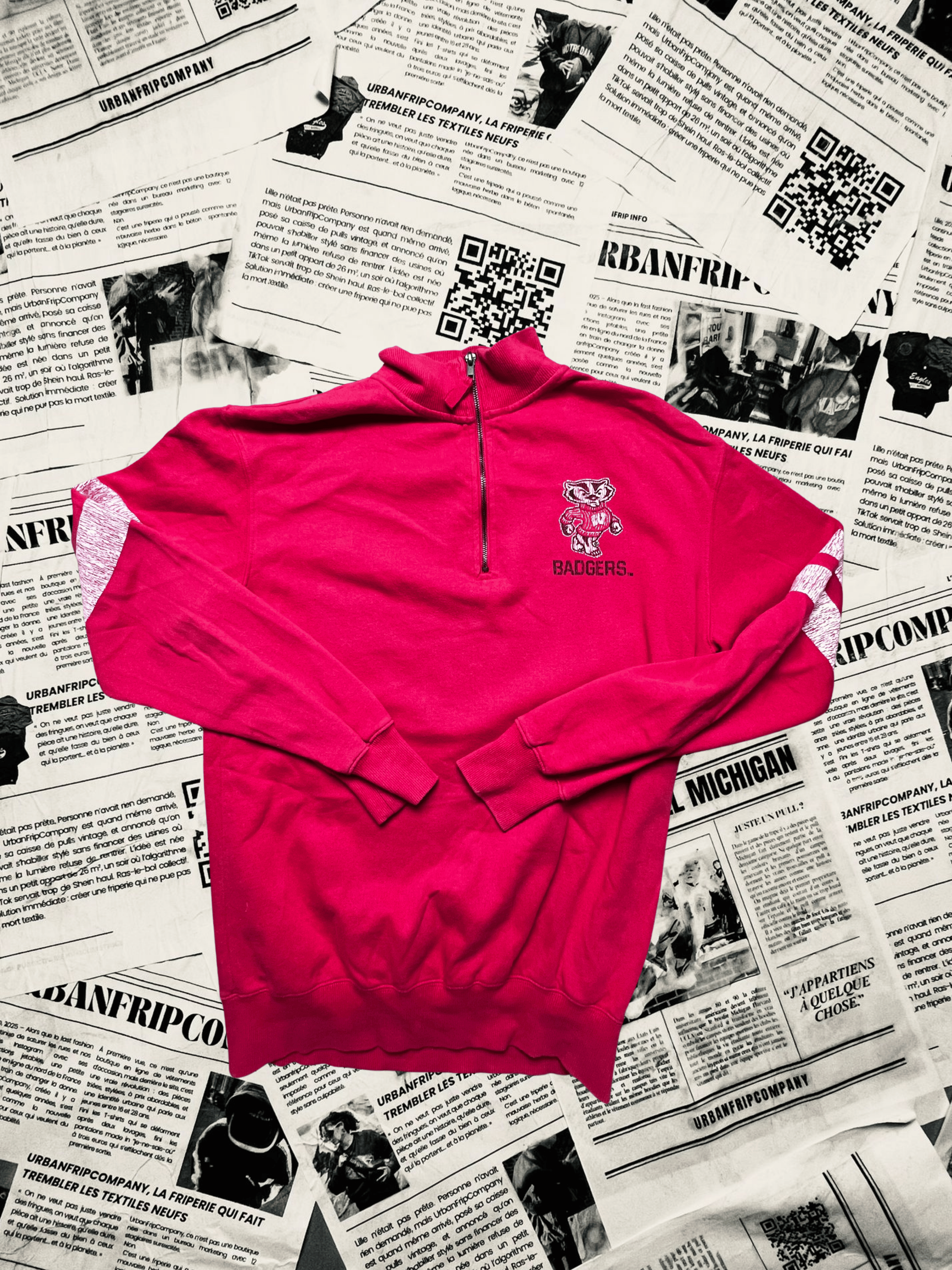 (M) Pull Universitaire – Style Campus US 90s/2000s | UrbanFripCompany