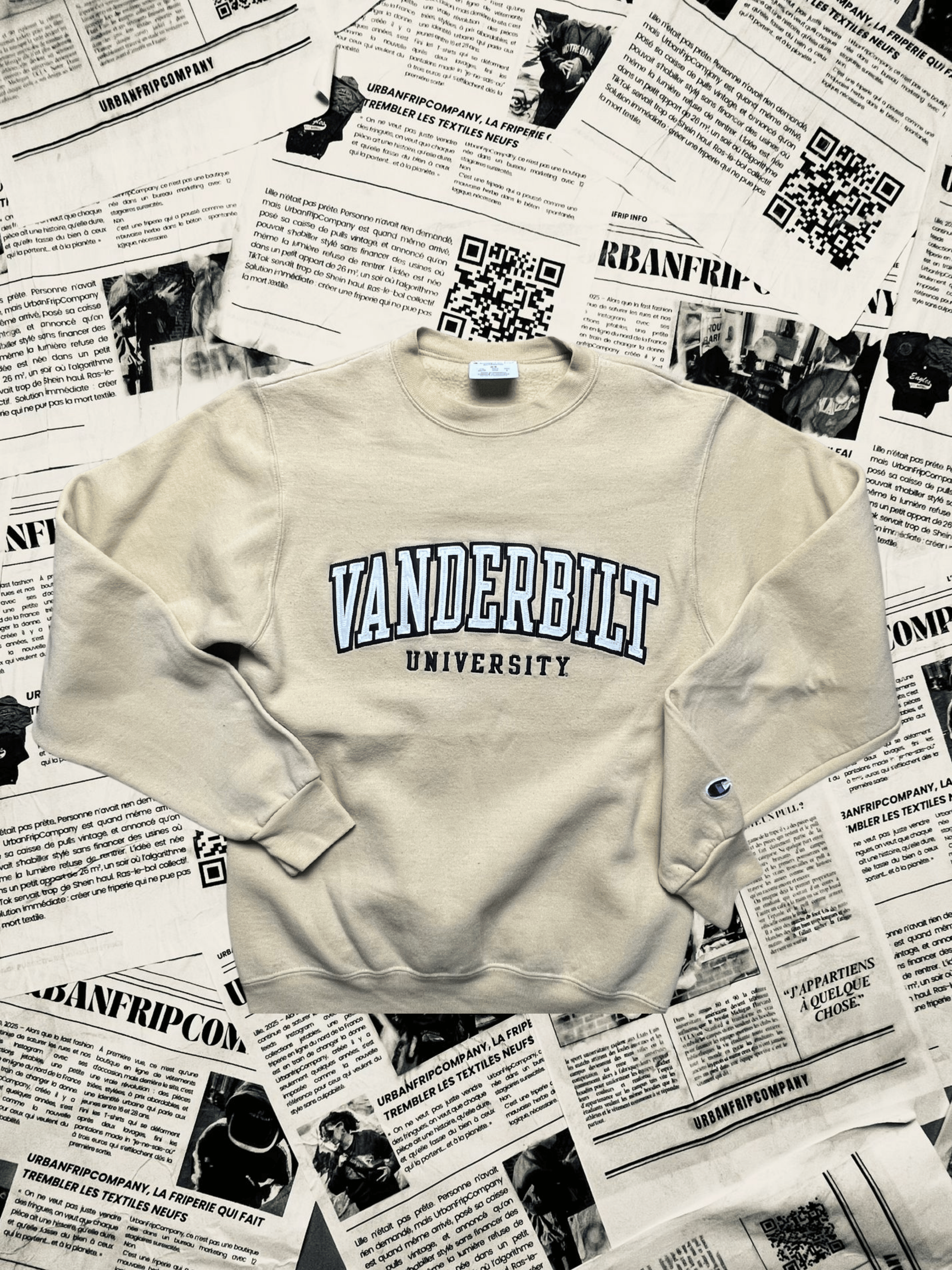 (S) Pull Universitaire – Style Campus US 90s/2000s | UrbanFripCompany