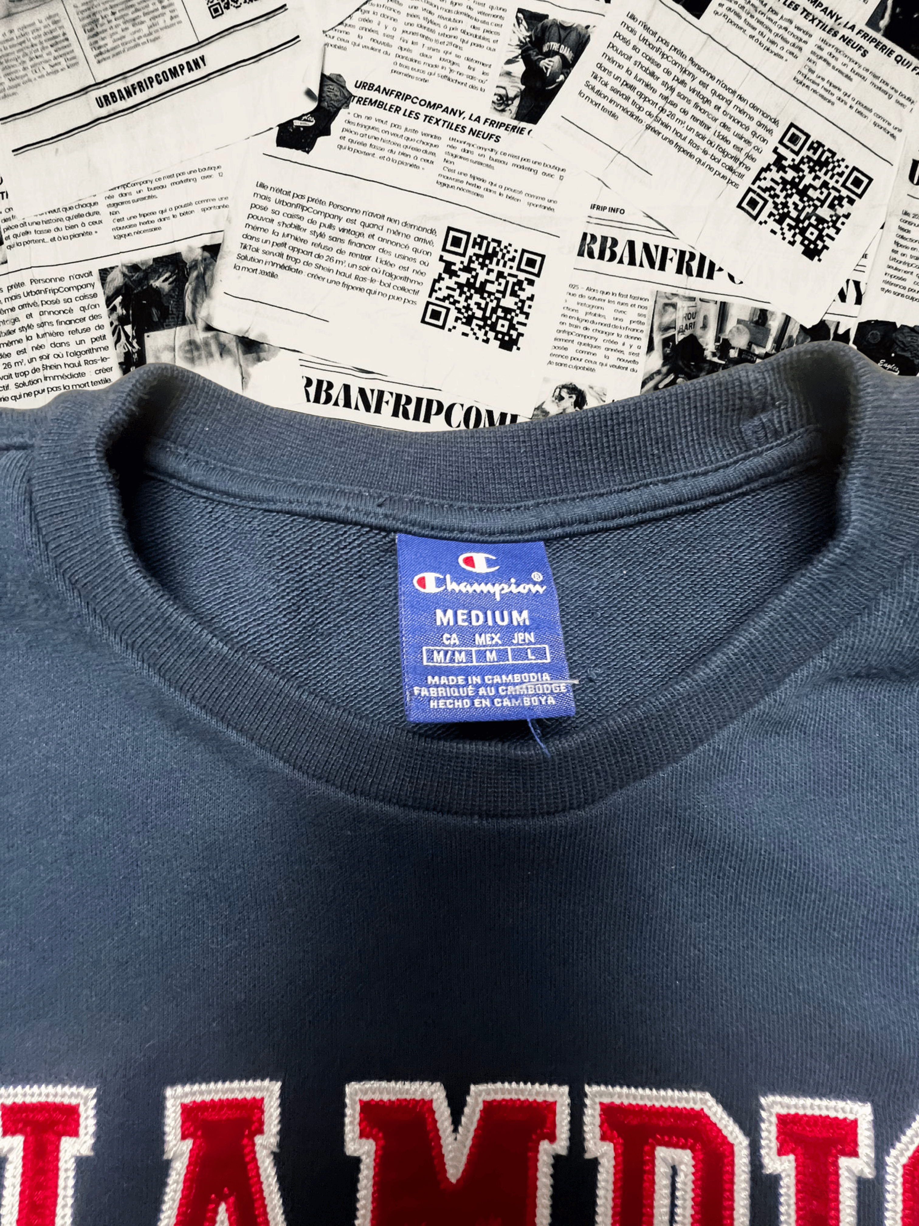 (M) Pull Universitaire – Style Campus US 90s/2000s | UrbanFripCompany