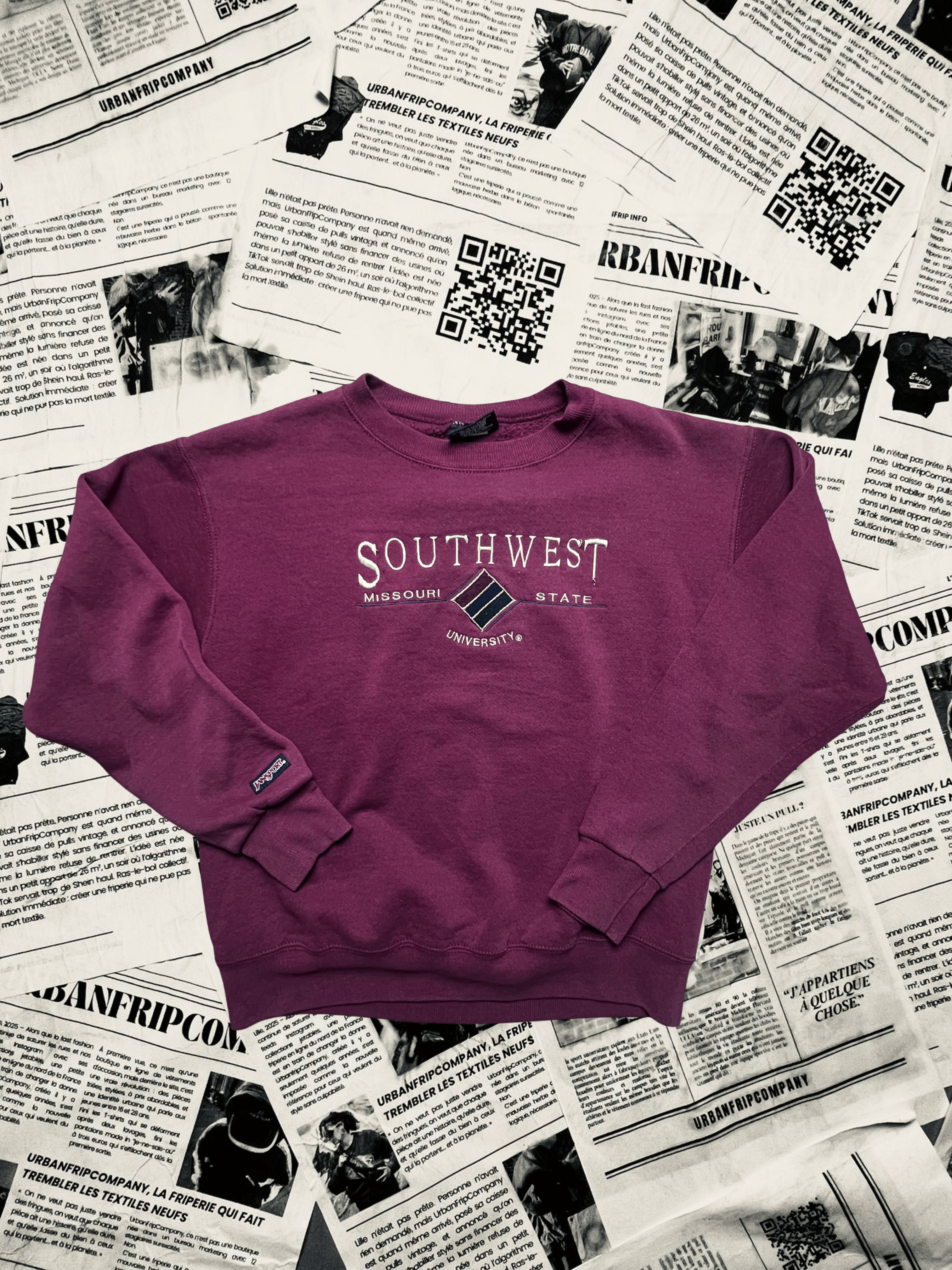 (M) Pull Universitaire – Style Campus US 90s/2000s | UrbanFripCompany