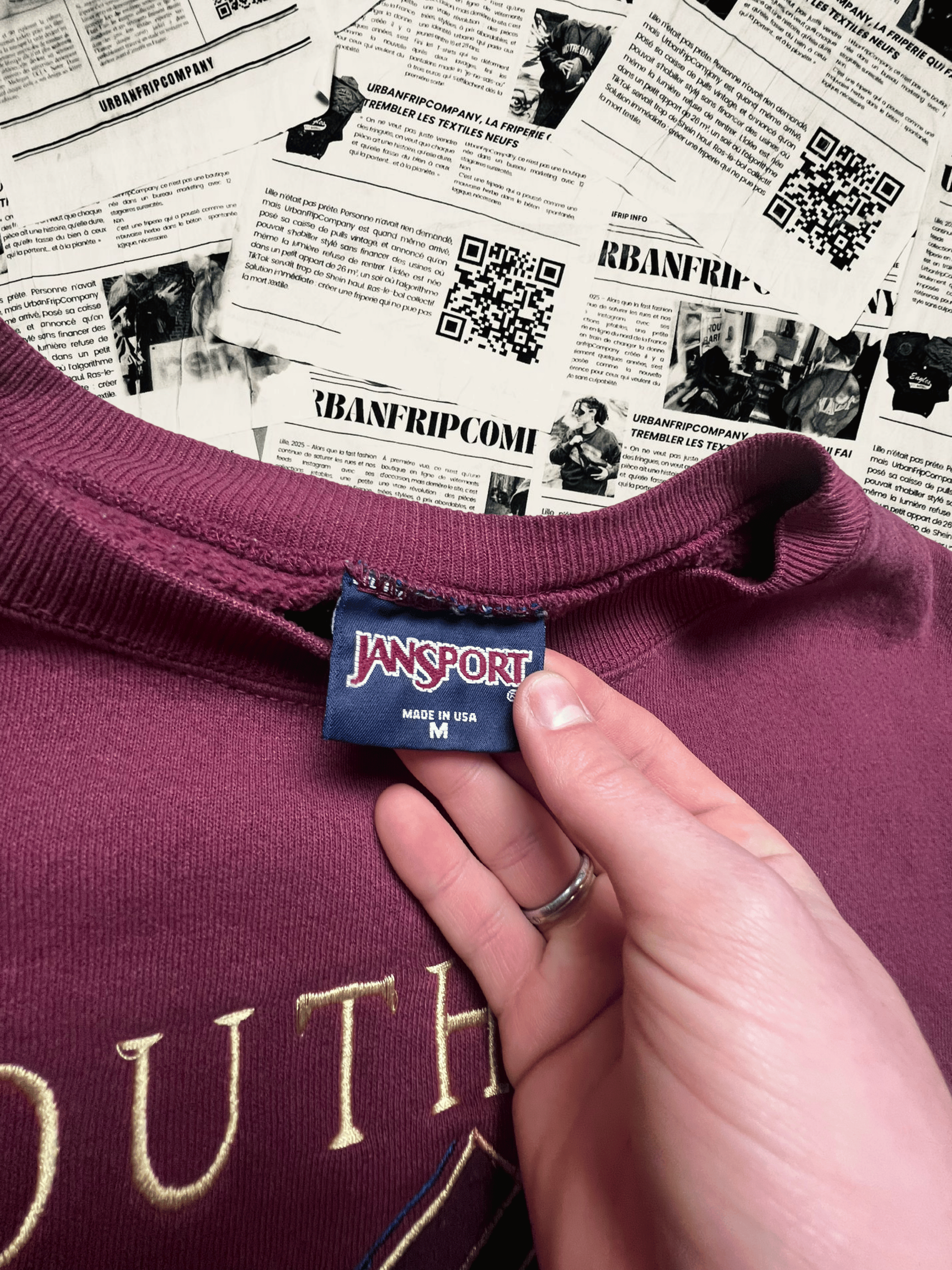 (M) Pull Universitaire – Style Campus US 90s/2000s | UrbanFripCompany