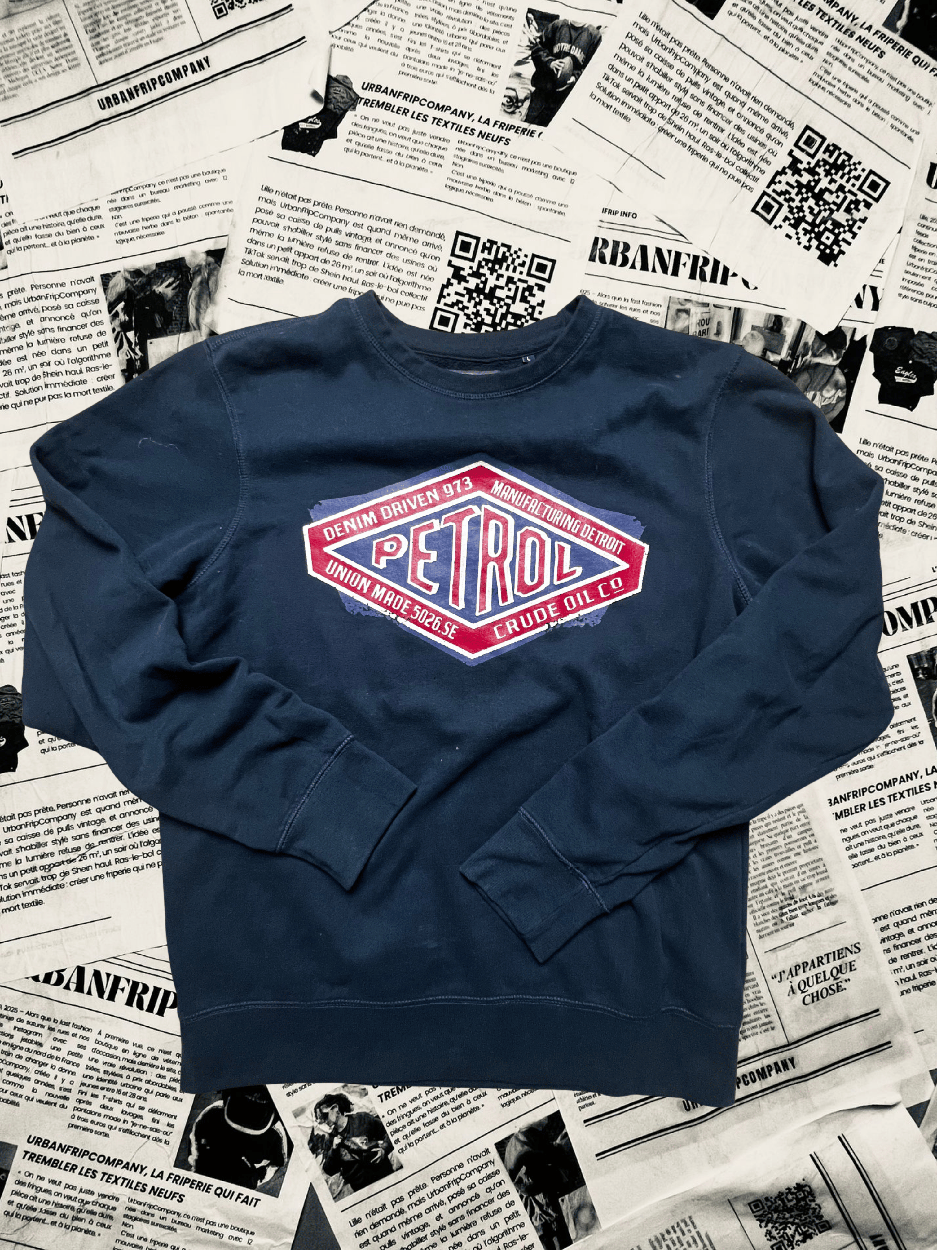 (L) Pull Universitaire – Style Campus US 90s/2000s | UrbanFripCompany