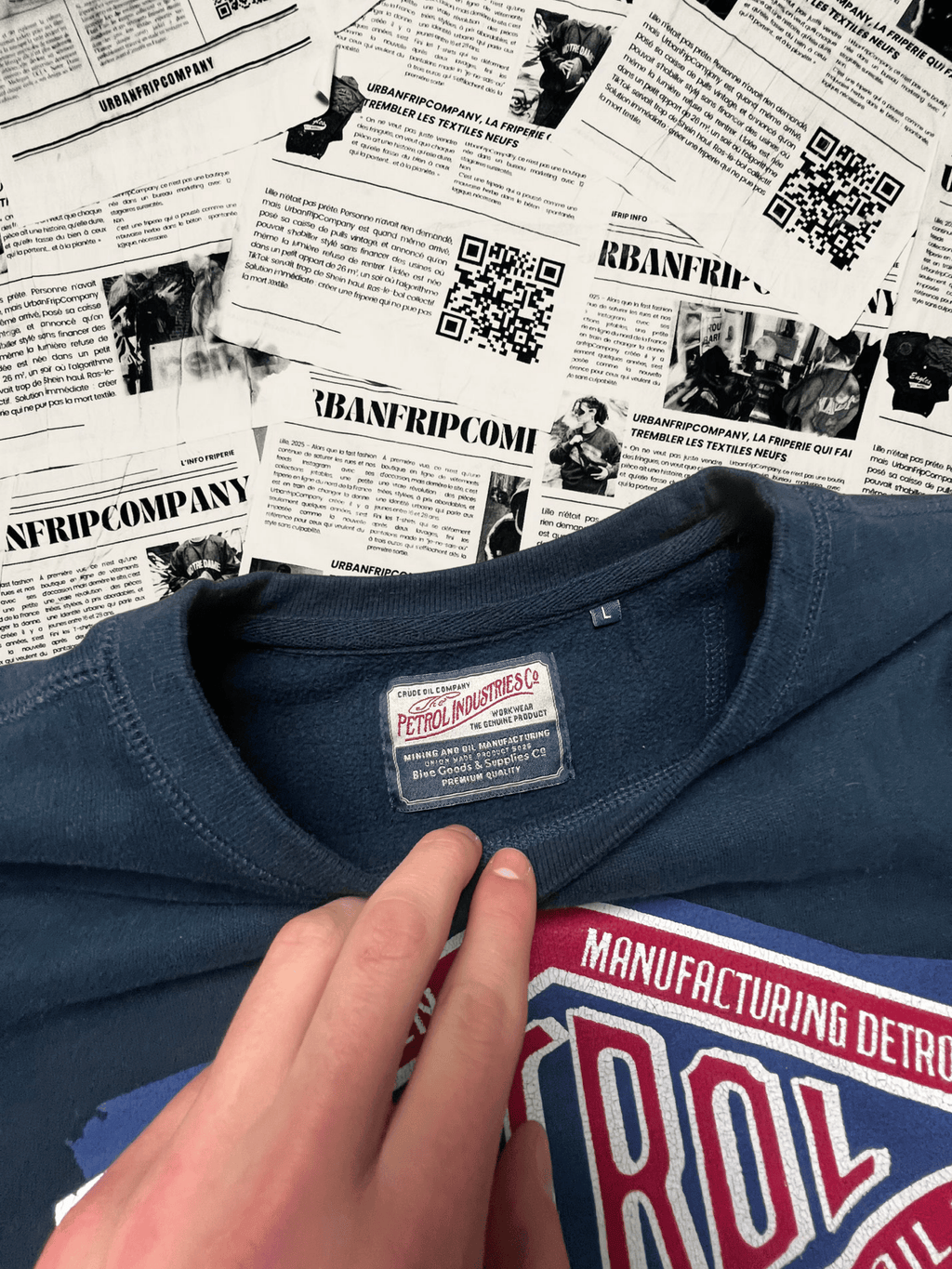 (L) Pull Universitaire – Style Campus US 90s/2000s | UrbanFripCompany